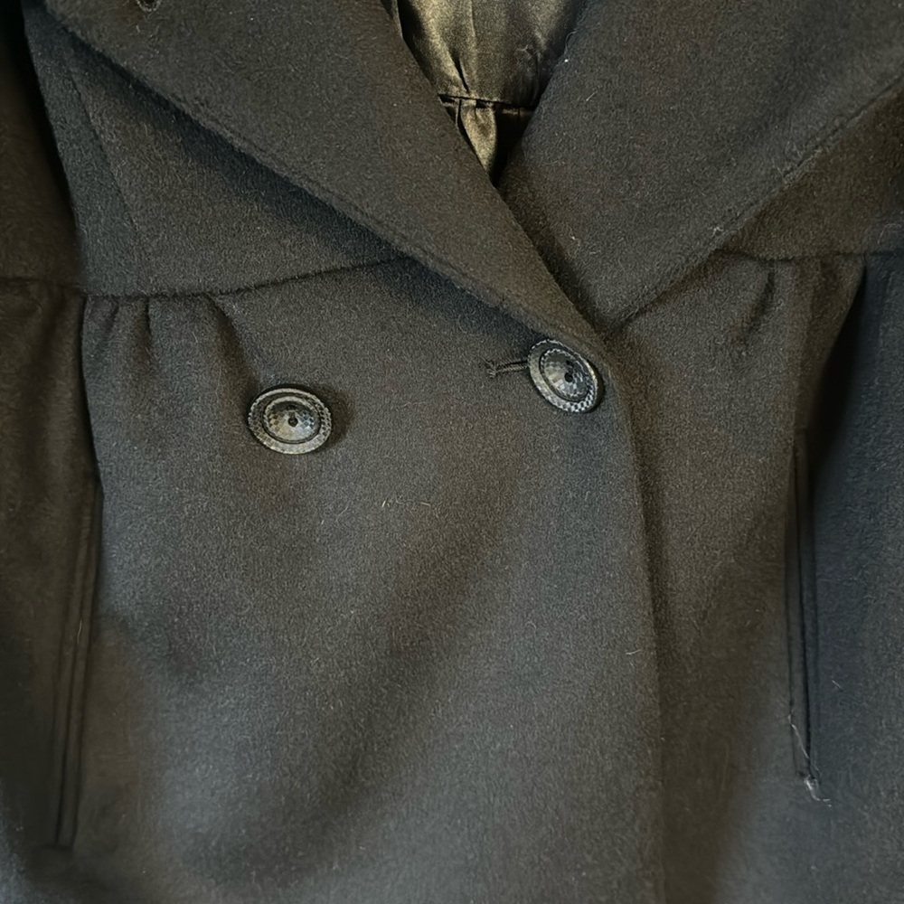 Johnathon Michael unique warm hooded jacket 80% lambs wool buttons reinforced - Picture 3 of 12